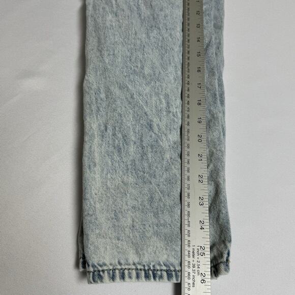 SO Paperbag Jeans Womens 0 24 Waist High Rise Mom Lightwash Ripped Destroyed - Picture 4 of 11
